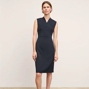 MM lafleur Elegant Deep Indigo Blue Aditi Sleeveless Dress NWT